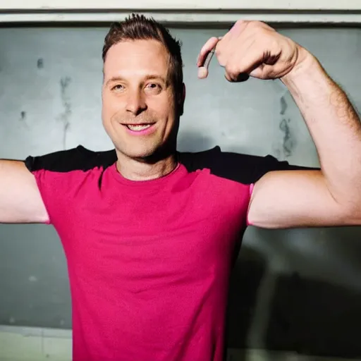 Image similar to photo of a 4 0 year old white man living thinking he's living the best life possible. he looks young for his age. he is at a dance club, it's as if he were in a music video. young woman are flocking to him and can be seen dancing around him in a seductive manner.