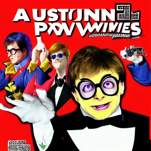 Image similar to austin powers as a super nintendo game cover