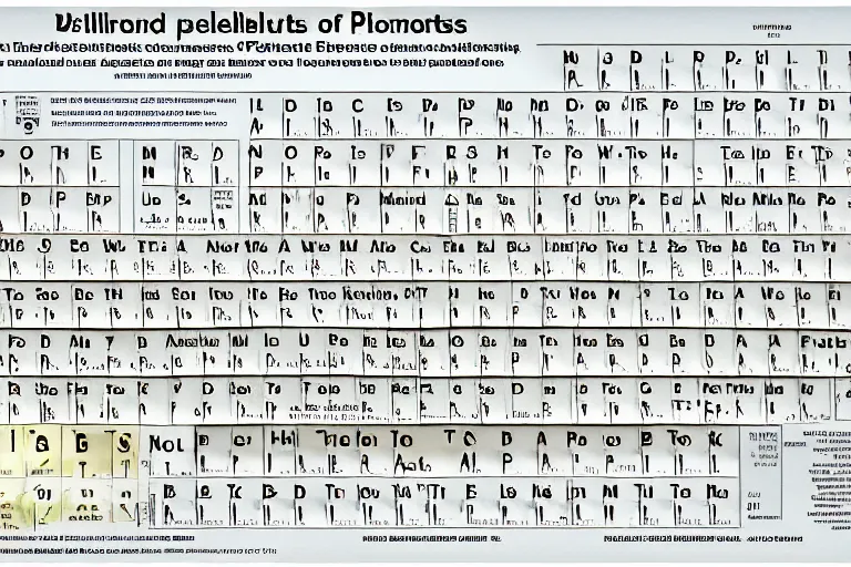 Prompt: periodic table of exoplanets