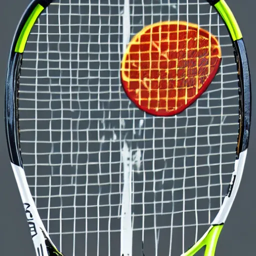 Prompt: vegan tennis racket