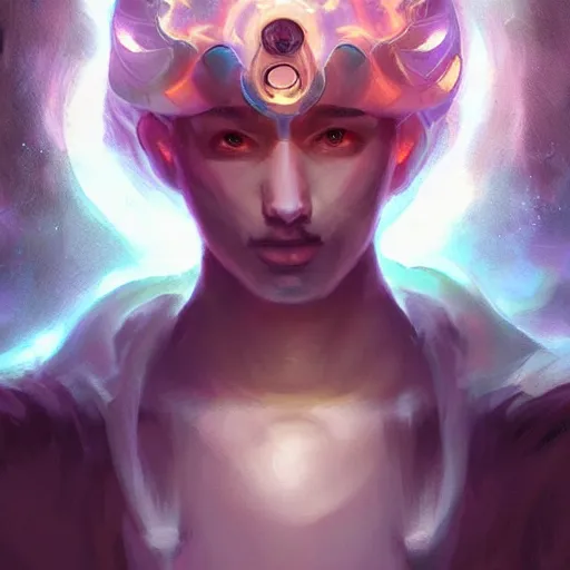 Image similar to a powerful psychic man emitting psychic powers, by ross tran, aesthetic!!, digital painting, intricate, full body character concept art,