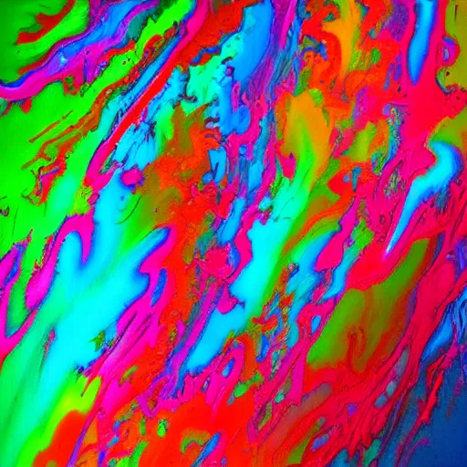 Image similar to beautiful colorful liquid art, neon colors, gradient