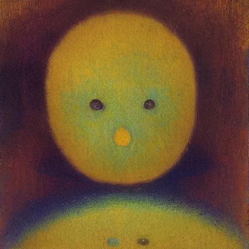 Image similar to pareidolia by Odilon Redon