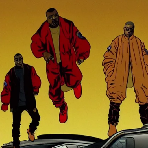 Image similar to kanye west in akira movie