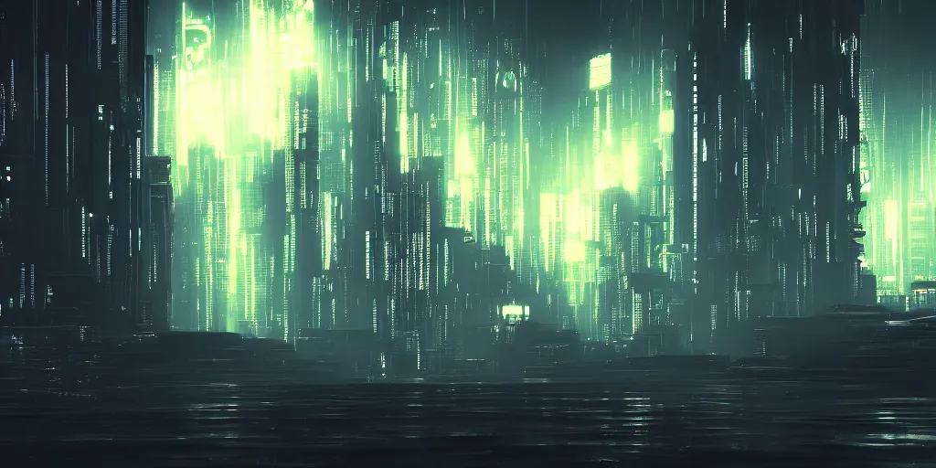 Prompt: 4k Zen cyberpunk landscape