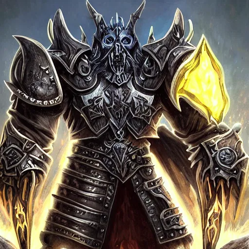 Prompt: world of warcraft chad lich king