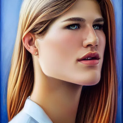 Image similar to eugenie bouchard in the style of stefan kostic, realistic, full body, sharp focus, 8 k high definition, insanely detailed, intricate, elegant, art by stanley lau and artgerm