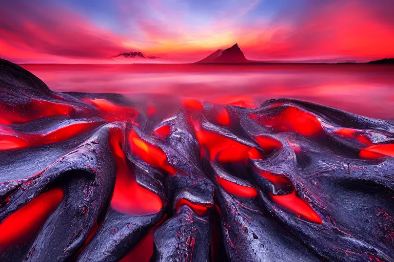 Image similar to hot red and black coals, closeup photo by Ted Gore,