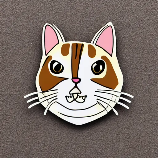 Prompt: cute Cat sticker