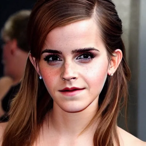 Image similar to emma watson kim kardashian hybrid