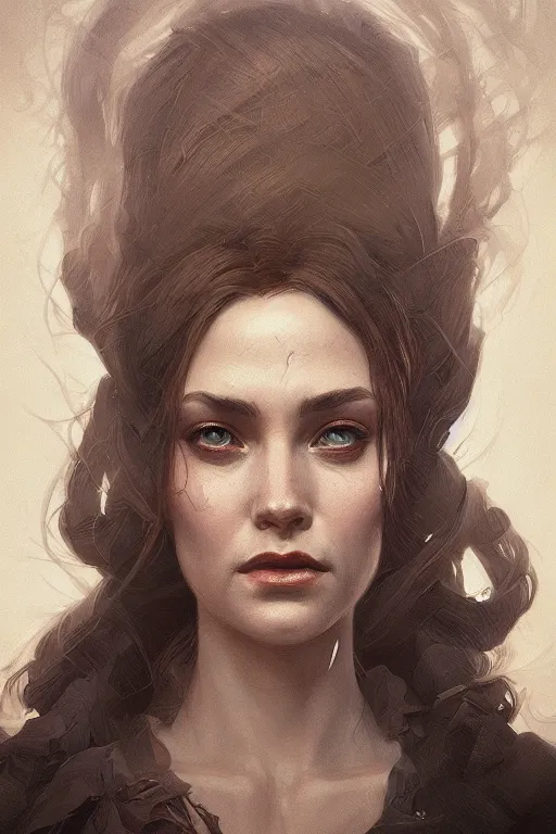 Prompt: photographic portrait of a widow, highly detailed, digital painting, Trending on artstation , HD quality, by artgerm and greg rutkowski and alphonse mucha, dramatic light, octane