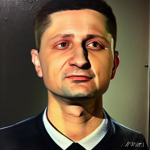 Image similar to the portrait of volodymyr zelenskyi is as realistic as possible