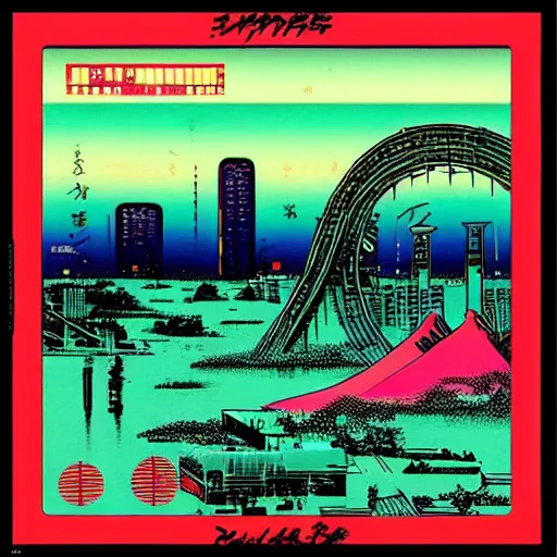 Prompt: synthwave urban grunge, lofi, by hiroshige