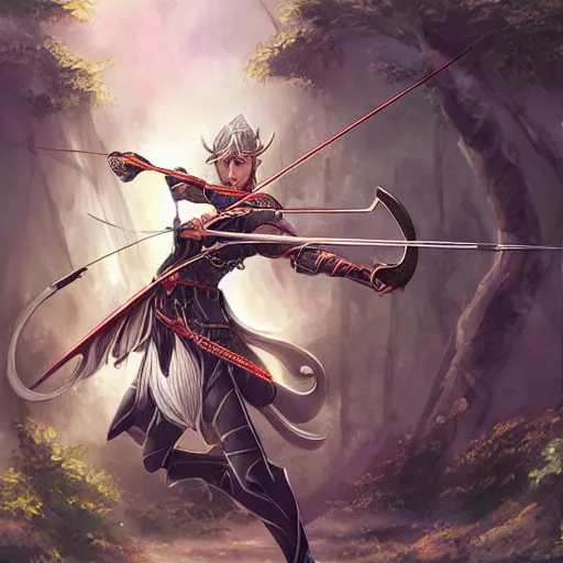 Image similar to elven archer by Akihito Tsukushi