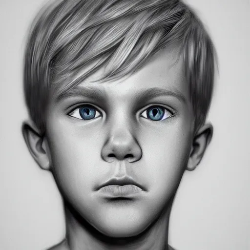 Image similar to a detailed full body portrait of a blonde boy with blue eyes, digital concept art illustration, incredibly detailed and realistic, 8 k, sharp focus