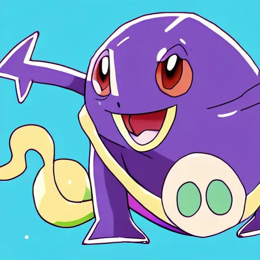 Image similar to illustration of an new pokemon inspired by an turtle and an monkey, in pokemon artstyle, extremely coherent