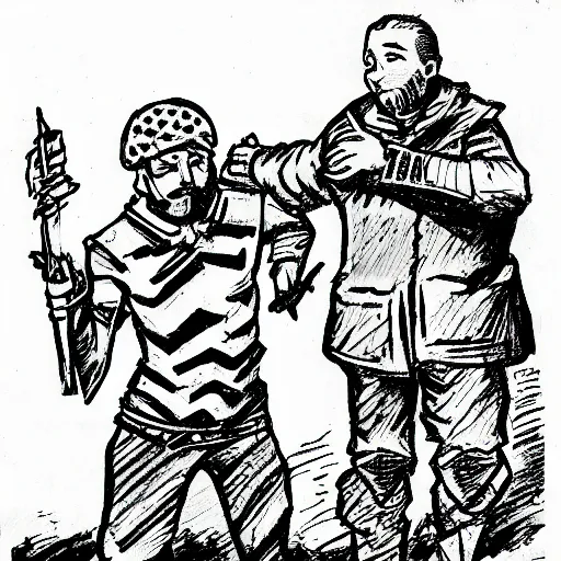 Prompt: wizard mage, being arrested by spetsnaz