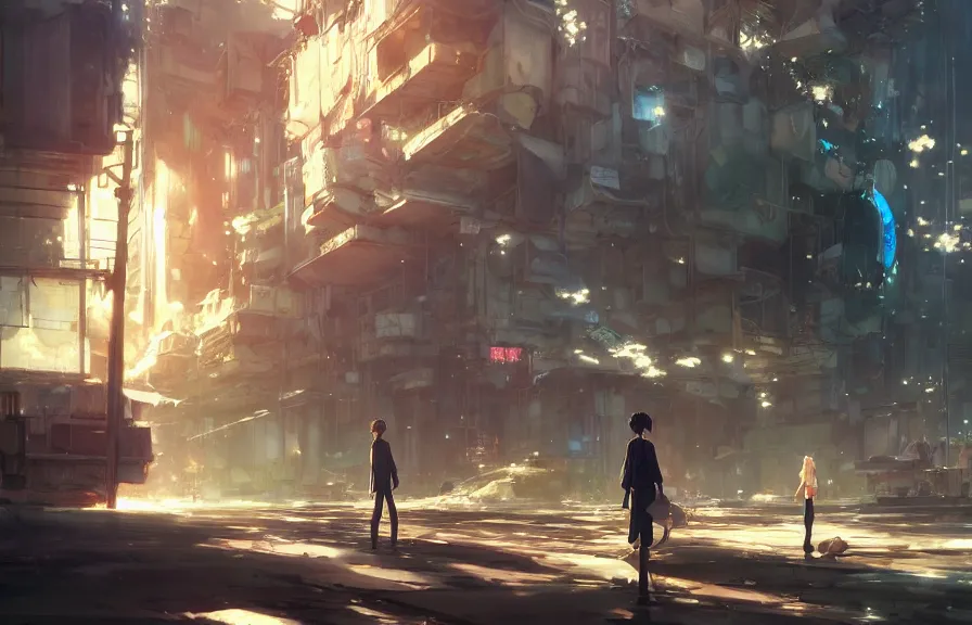 Prompt: makoto shinkai concept art of the junk dimension, key visual, ambient lighting, highly detailed, digital painting, artstation, concept art, sharp focus, by makoto shinkai and akihiko yoshida and hidari and wlop and greg rutkowski