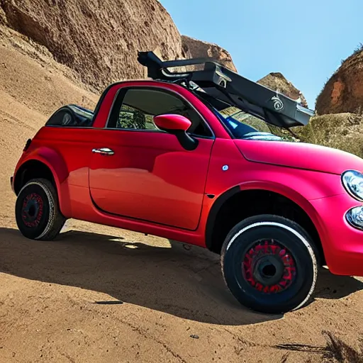 Image similar to fiat 5 0 0 offroad truck panorama