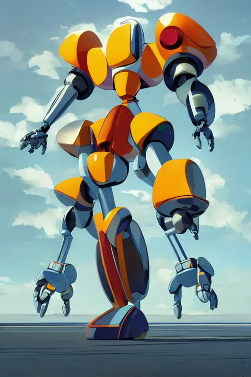 Image similar to metabots medabots medarotto medarot robot minimalist comics, behance hd by jesper ejsing, by rhads, makoto shinkai and lois van baarle, ilya kuvshinov, rossdraws global illumination ray tracing hdr radiating a glowing aura