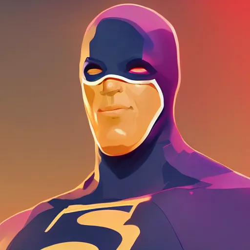 Prompt: Portrait of a masked superhero in the looks of John Cena, mattepainting concept Blizzard pixar maya engine on stylized background splash comics global illumination lighting artstation lois van baarle, ilya kuvshinov, rossdraws