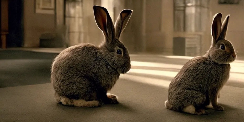 Image similar to a rabbit in the movie the batman screenshot