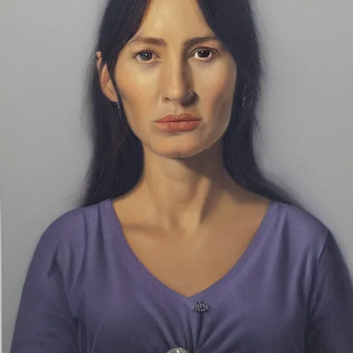 Prompt: hyperrealism portrait of a woman