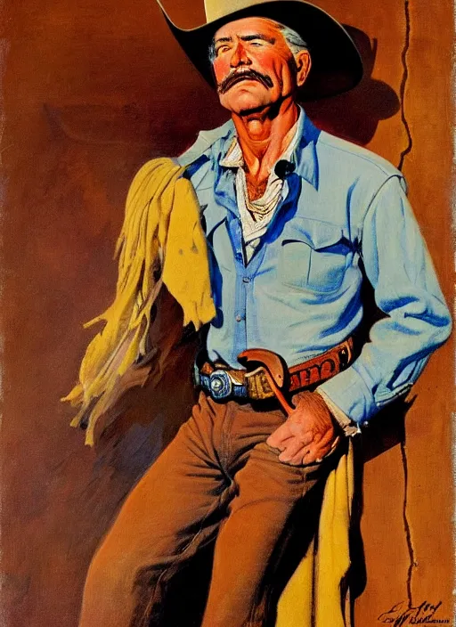 Image similar to old west cowboy. portrait by jean giraud and anton otto fischer and john philip falter and will eisner and gil elvgren