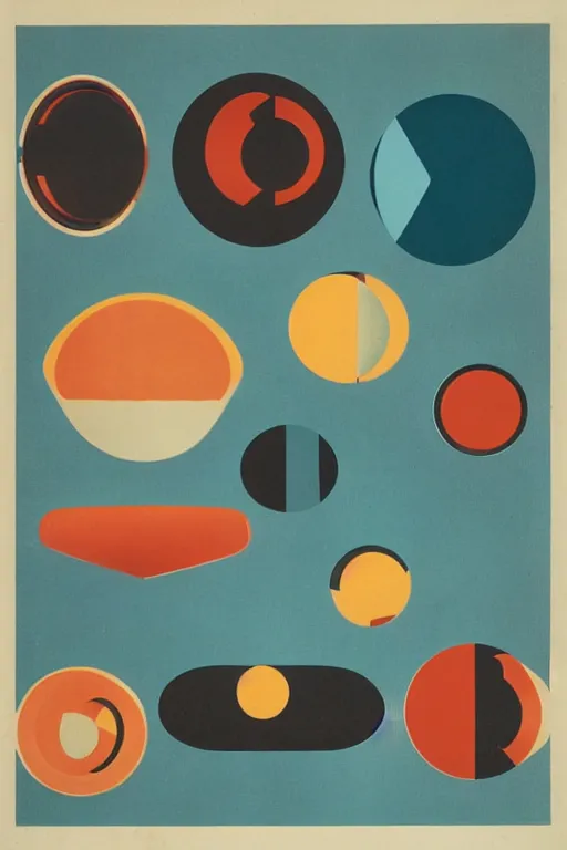 Image similar to mid century modern atomic shapes by julia pinkham and bernard simunovic