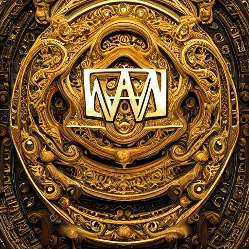 Image similar to a and w logo, digital art, cosmic, 3 d high definition, trending on art station, photorealistic, high resolution, 8 k, octane, hyper detailed, insane details, intricate, elite, ornate, elegant trend, highly detailed and intricate, sharp focus, photography, unreal engine