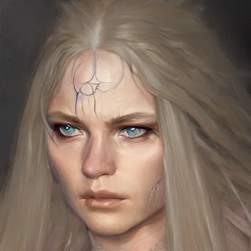 Image similar to griffith from bersek as a realistic fantasy d & d character, close - up portrait art by donato giancola and greg rutkowski, realistic face, digital art, trending on artstation