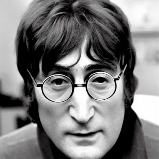 Prompt: john lennon from 1 9 6 4 on a cooking show, hd, hyper realistic, intricate detail