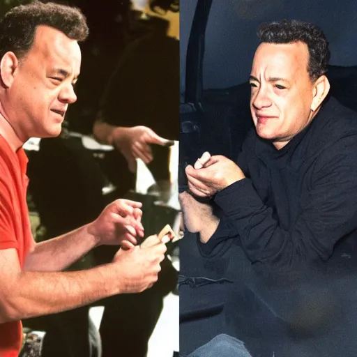 Image similar to tom hanks smoke cigarete