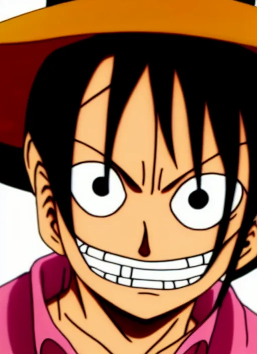 Image similar to photograph of a luffy face, depth of field, focus,