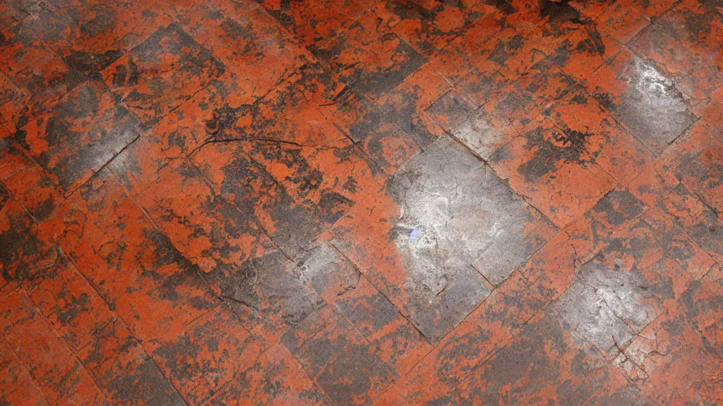 Image similar to rococo rusted push floor in a bright lobby, iso 2 0 0