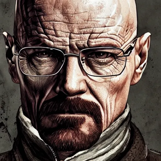 Prompt: portrait of Walter White as a Farcry character, in the style of Farcry, intricate, headshot, highly detailed, artstation, concept art, sharp focus, illustration, art by artgerm and greg rutkowski