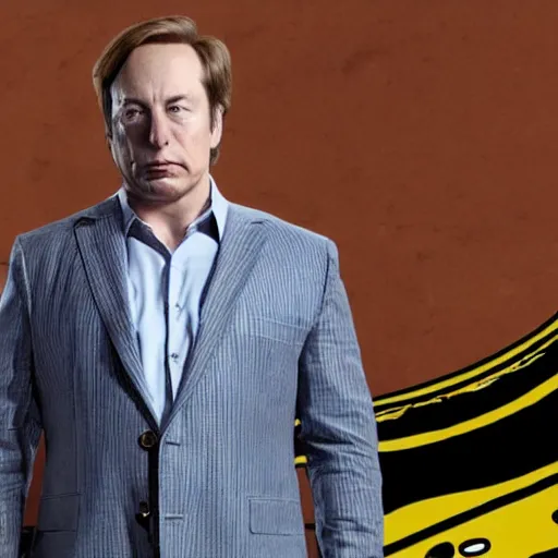 Prompt: Elon mush better call saul