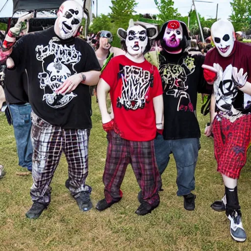 Prompt: juggalos getting wild