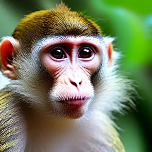 Image similar to small monkey, big eyes