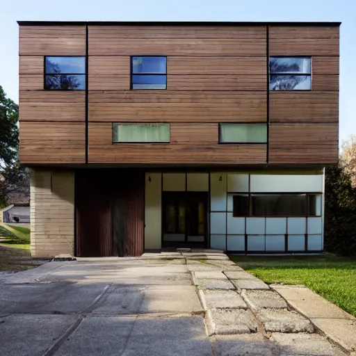 Image similar to late late modernist home, front house exterior photo