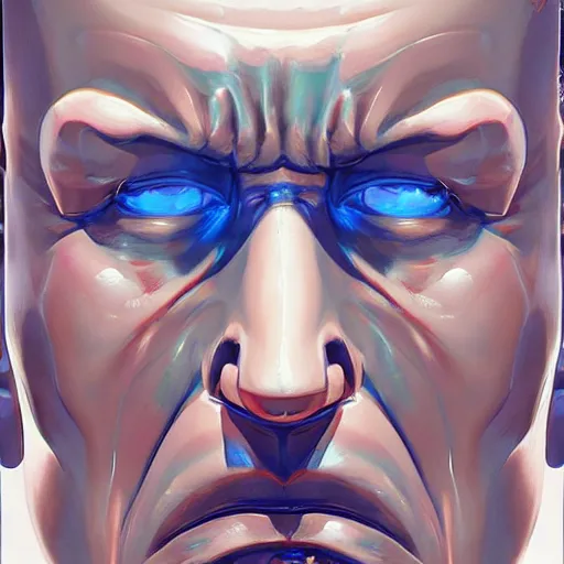 Image similar to face icon stylized minimalist t - 1 0 0 0, loftis, cory behance hd by jesper ejsing, by rhads, makoto shinkai and lois van baarle, ilya kuvshinov, rossdraws global illumination