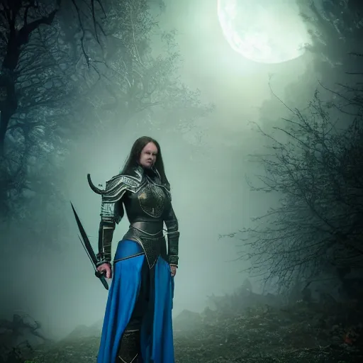 Prompt: unknown elder scrolls vi female character portrait, partially clothed in highly detailed elven armour, atmospheric lighting, painted, intricate, highgate cemetery, mist, cold, volumetric lighting, beautiful, blue moon light, sharp focus, ultra detailed, by leesha hannigan, ross tran, thierry doizon, kai carpenter, ignacio fernandez rios