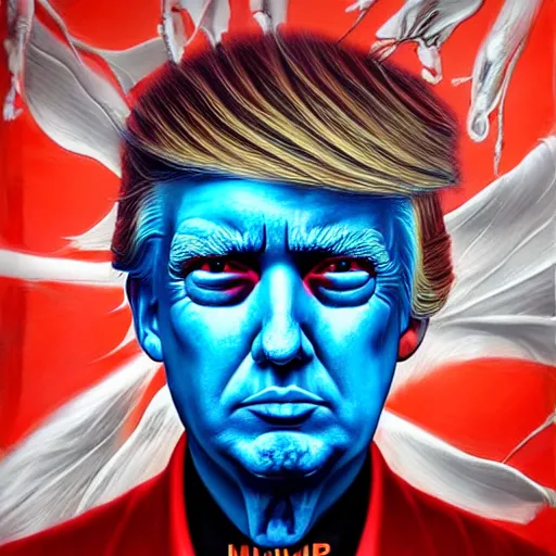 Prompt: Biopunk portrait of Donald Trump, by Tristan Eaton Stanley Artgerm and Tom Bagshaw.