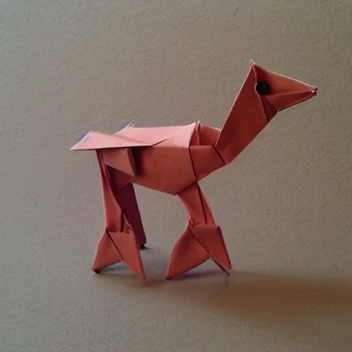 Prompt: cute camel origami