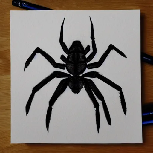 Image similar to spider, pencil sketch