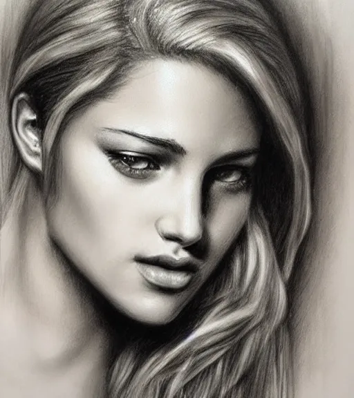 Image similar to realism drawing of the greek god aphrodite, hyper realistic, amazing detail, in the the style of casey baugh