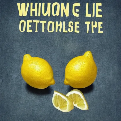 Image similar to when life gives you lemons, visual poetry, trending on artstation, in the style of frederic chopin