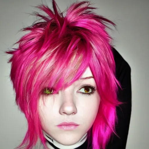 Image similar to tracer with pink hair