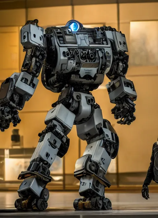 Prompt: full frame photo of ed 2 0 9 in new scifi movie