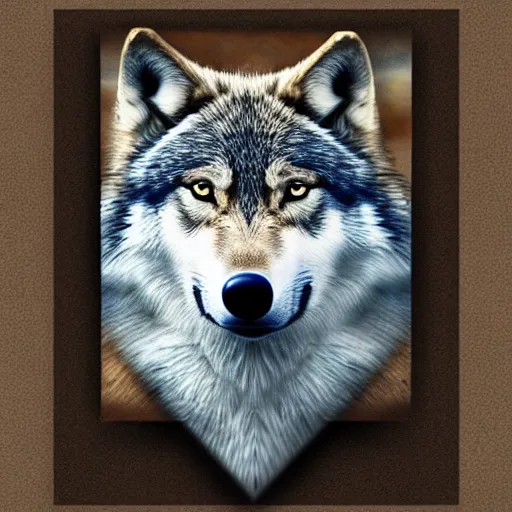 Image similar to professional wolf template art, high quality, HD, 8K, award-winning